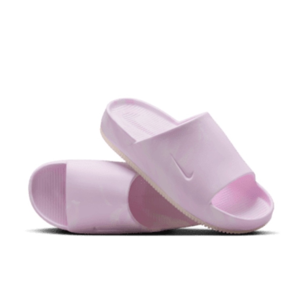 WOMENS NIKE CALM SE PINK MARBLED SLIP ON FOAM SLIDES🎀💕🤍